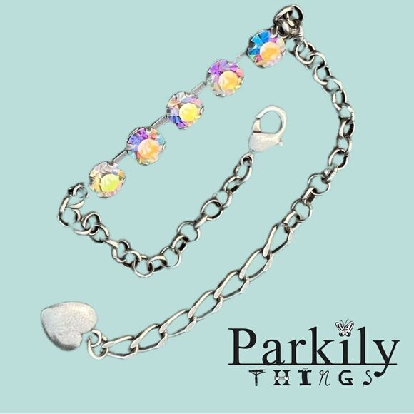 Handcrafted bracelet with Swarovski crystal - Picture 1 of 4